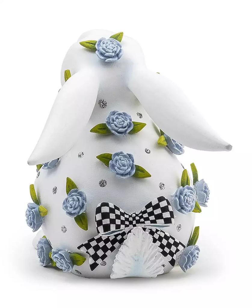 MacKenzie-Childs Patience Brewster Periwinkle Peony Sitting Rabbit Figurine