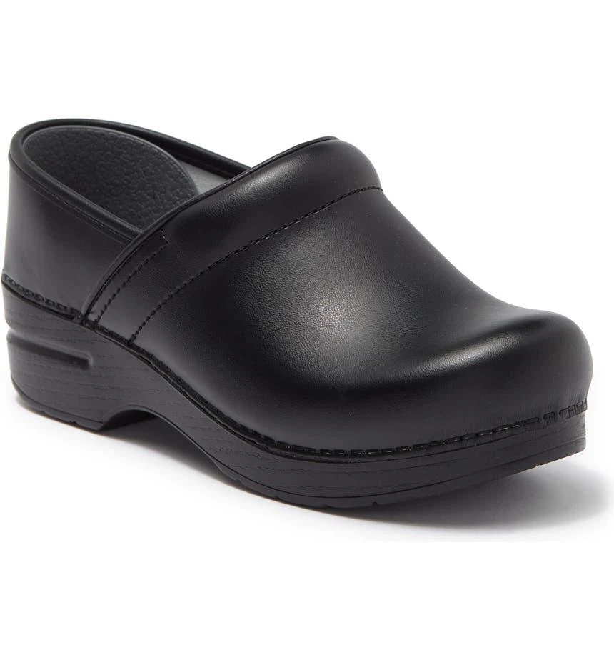 Dansko Professional Black Leather Clog 3