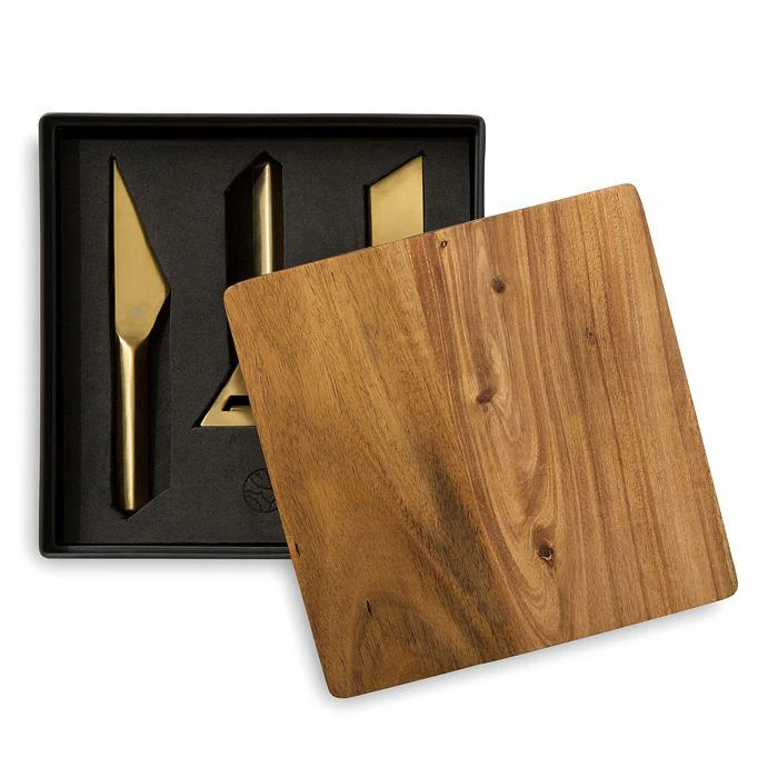 Rabbit RBT Cheese Knives and Cutting Board Set 4