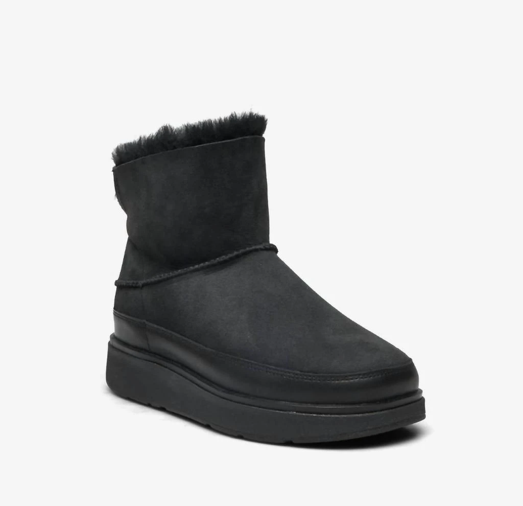 FitFlop Women
s Gen-Ff Mini Double-Faced Shearling Boots In All Black