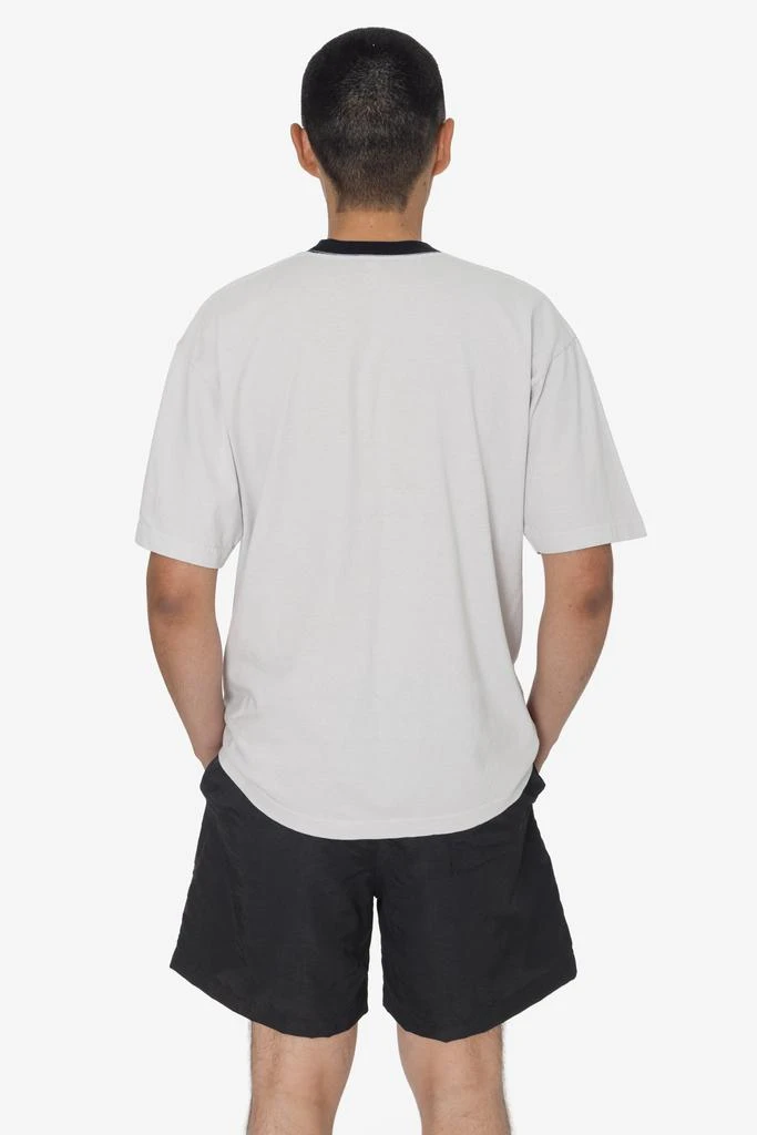 Los Angeles Apparel 1801GDRIN - 6.5oz Garment Dye Crew Neck Ringer T-Shirt 4