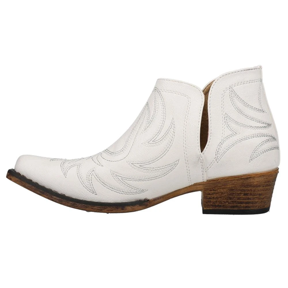 Roper Ava Embroidery Snip Toe Cowboy Booties 3