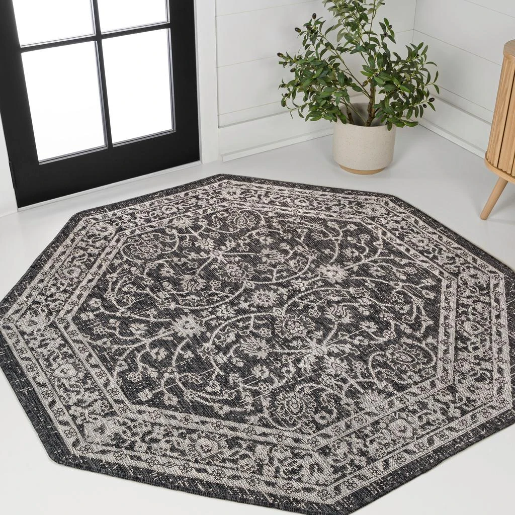 JONATHAN Y Palazzo Vine and Border Textured Weave Indoor/Outdoor Area Rug 1