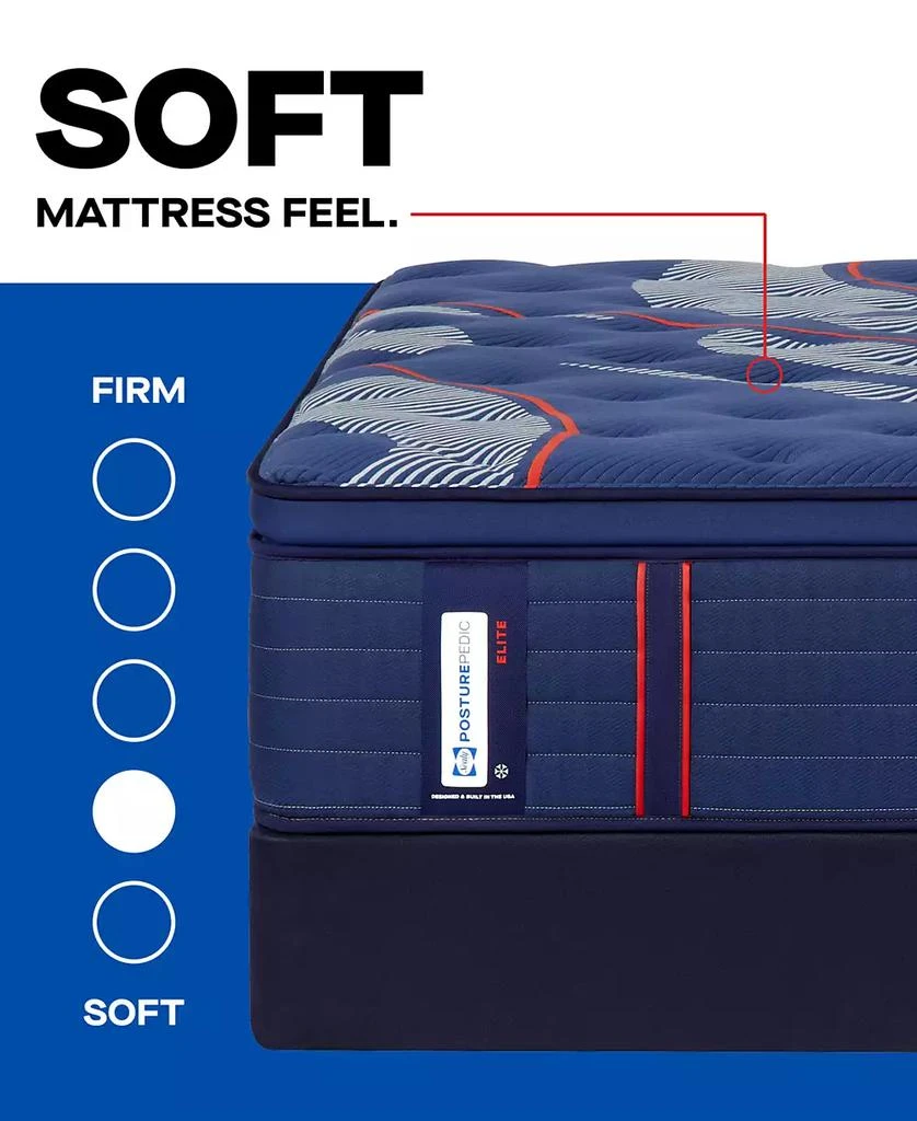 Sealy Posturepedic Elite Brenham II 16" Soft Euro Pillow Top Mattress Set - 7