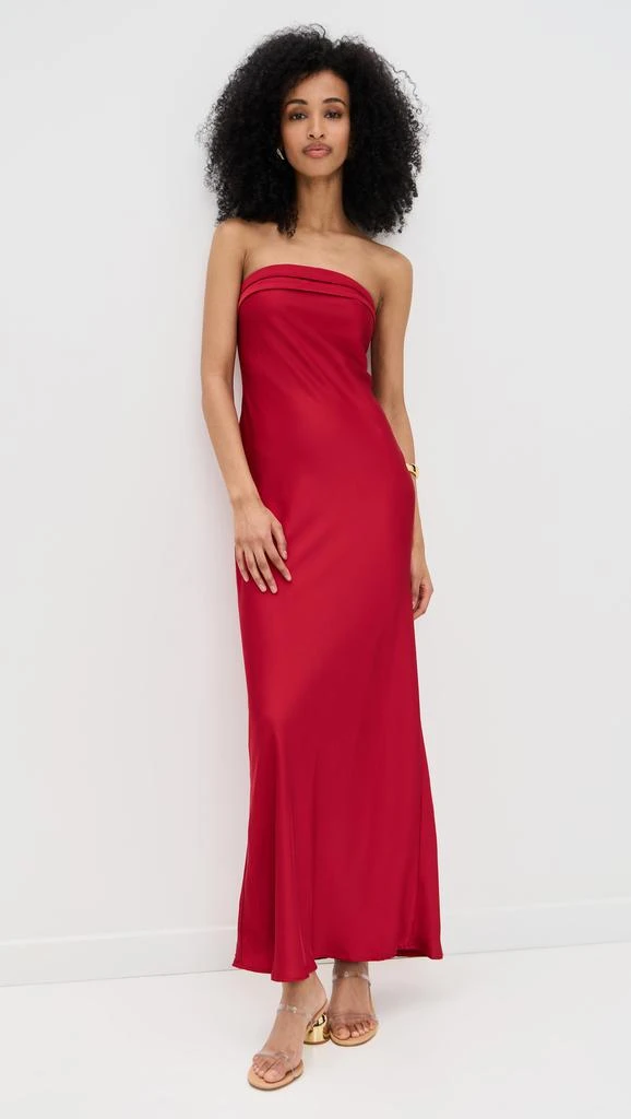 knee length dresses for ladies Delilah Maxi Red main image 1