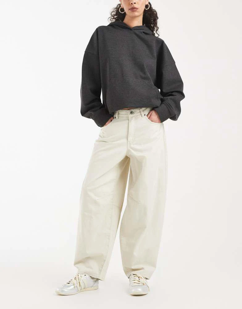 ONLY ONLY barrel trousers in stone