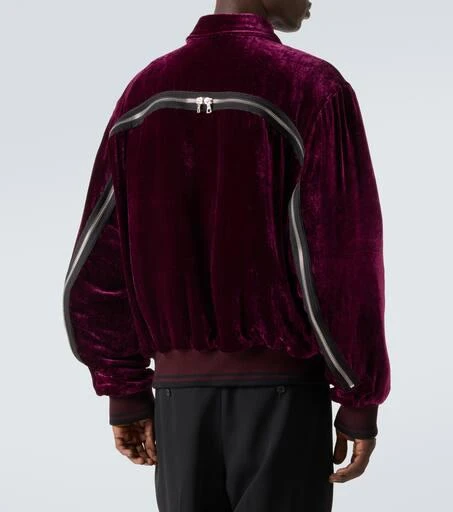 Dries Van Noten Velvet bomber jacket 4