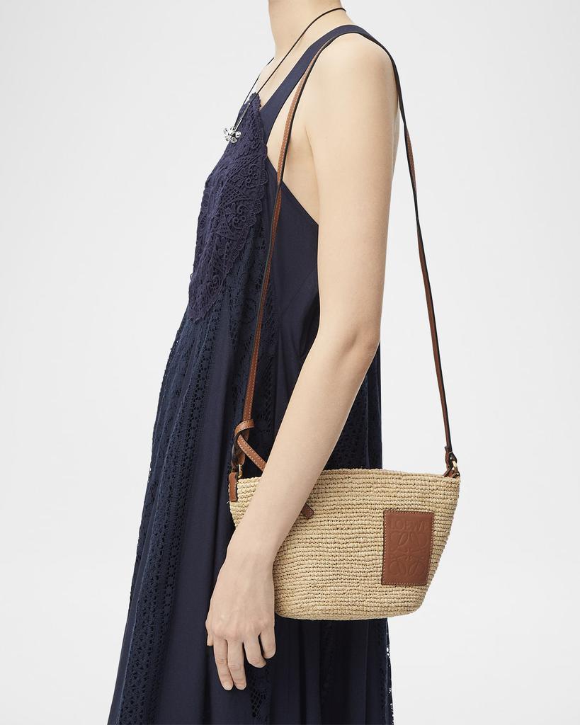 LOEWE Paula's Ibiza ビーハイブ ラフィア クロスボディバッグ LOEWE + Paula's Ibiza ラフィア バケットバッグ レザートリム