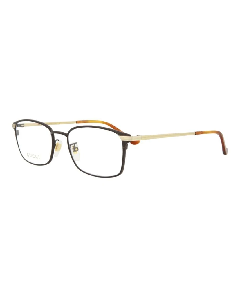 Gucci Square-Frame Metal Optical Frames 2