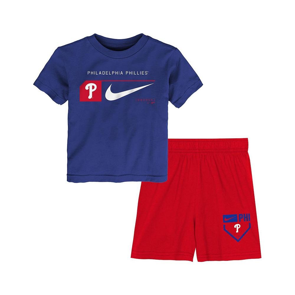 Nike Preschool Royal/ Philadelphia Phillies Two-Piece T-Shirt Shorts Set