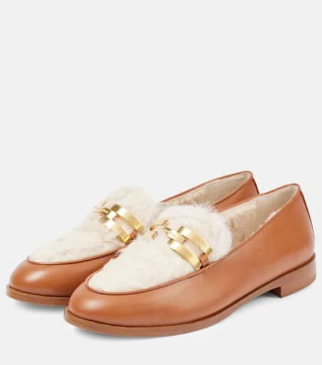 Aquazzura Brandi shearling loafers 4