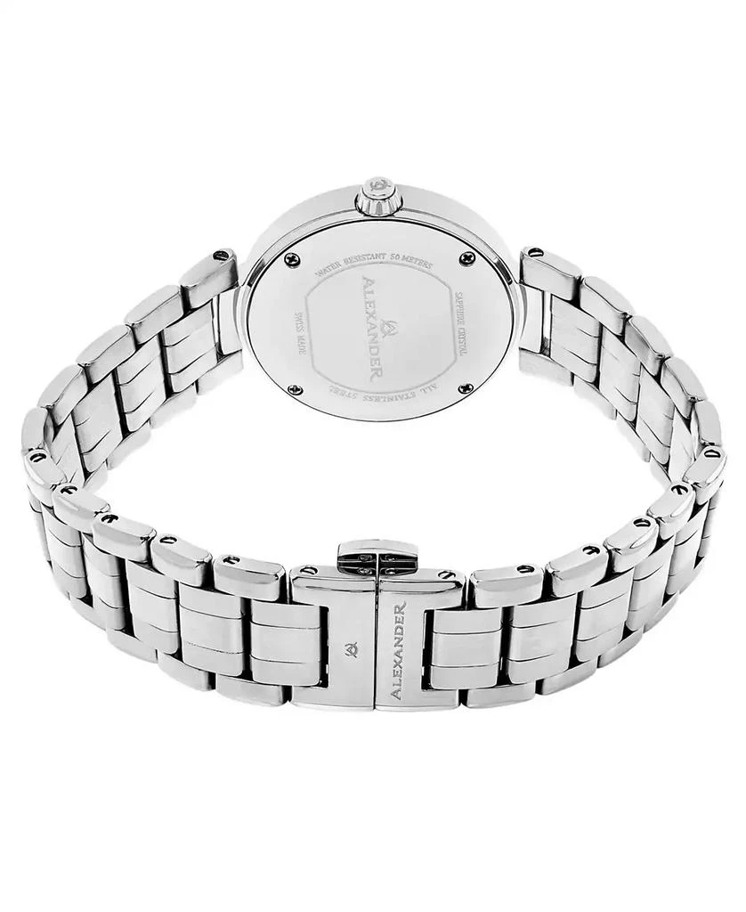 Stuhrling Alexander Watch AD203B-01, Ladies Quartz Date Watch with Stainless Steel Case on Stainless Steel Bracelet 3