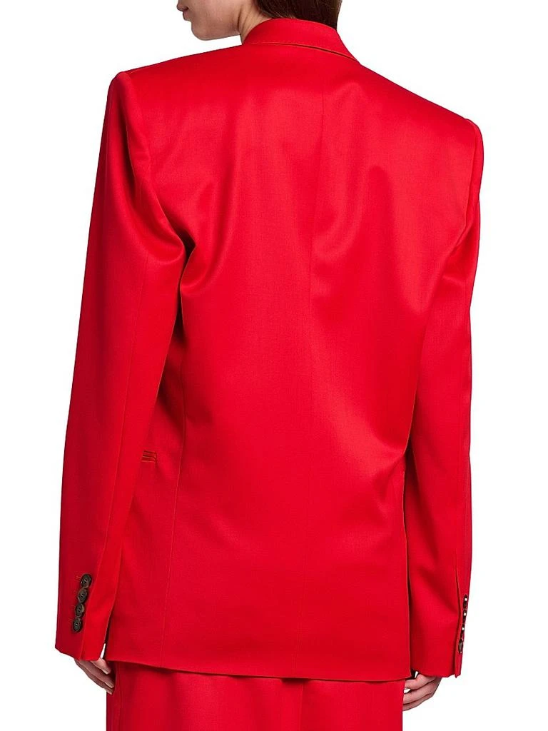 Stella McCartney Shiny Tailoring Double-Breasted Blazer 5