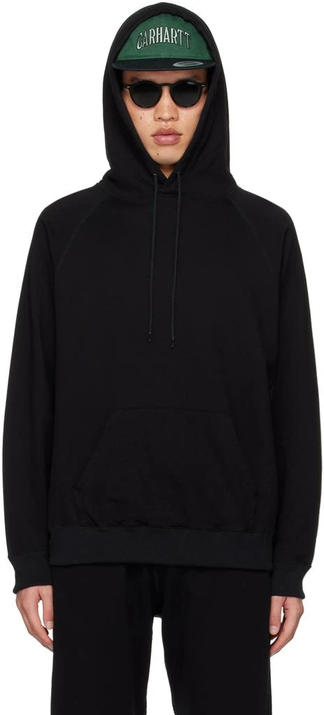 Nanamica Black Paneled Hoodie 1