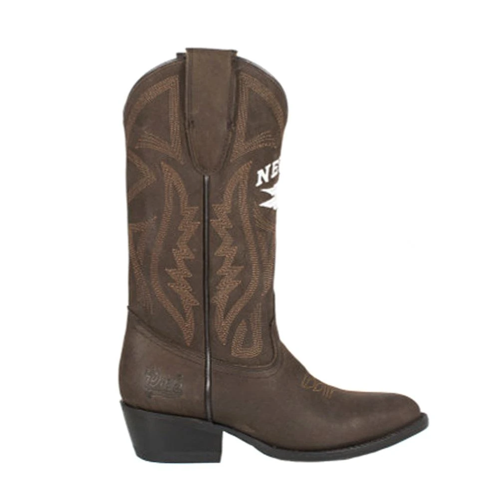 Gameday Boots University of Nevada Reno Embroidered Round Toe Pull On Cowboy Boots 1