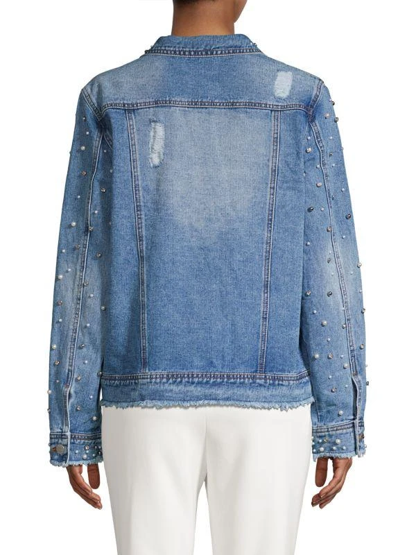 Lea & Viola Embellished Denim Jacket 3