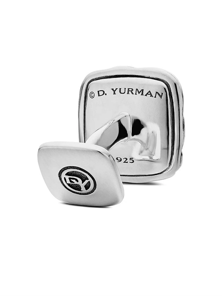 David Yurman Sculpted Cable Cushion Cufflinks in Sterling Silver, 17mm 5