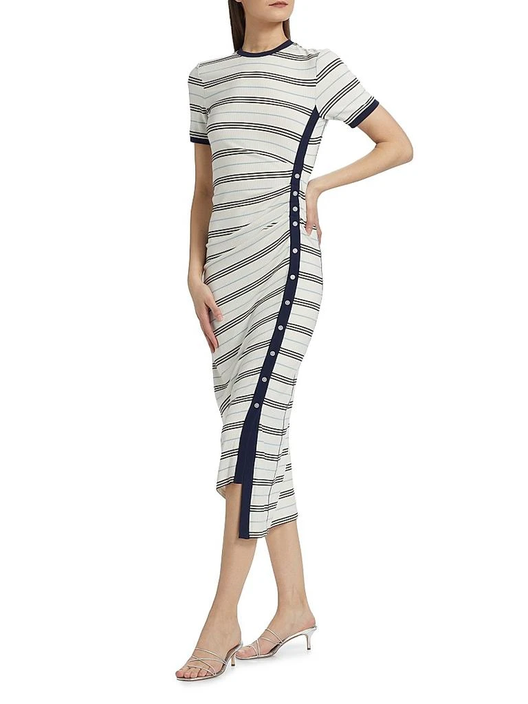 SIMKHAI Shanna Striped Midi-Dress 3