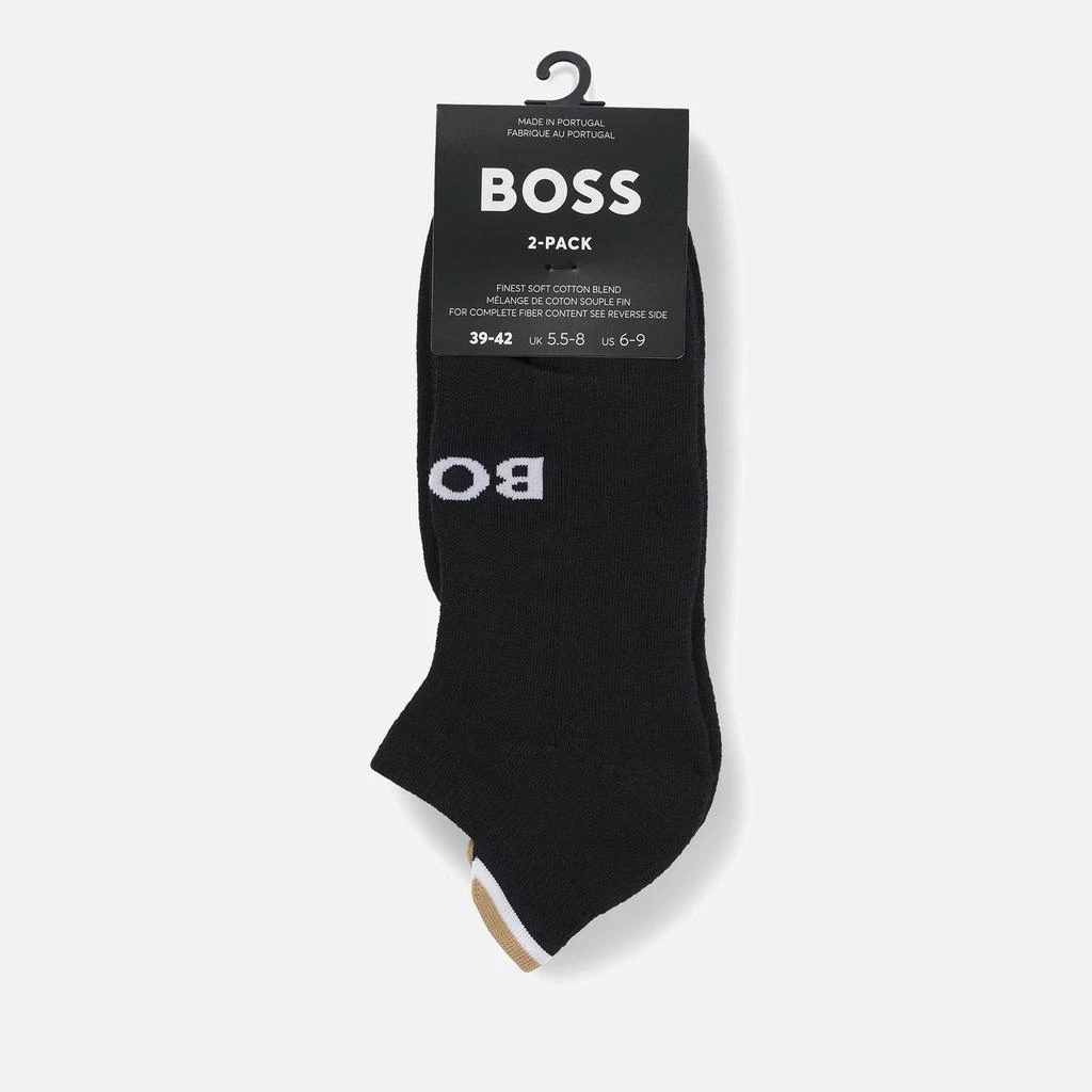BOSS Bodywear BOSS Bodywear Intarsia-Knit Cotton-Blend Logo Socks 2