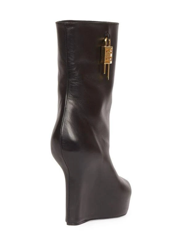 Givenchy G Lock 80 Leather Wedge Short Boots 3