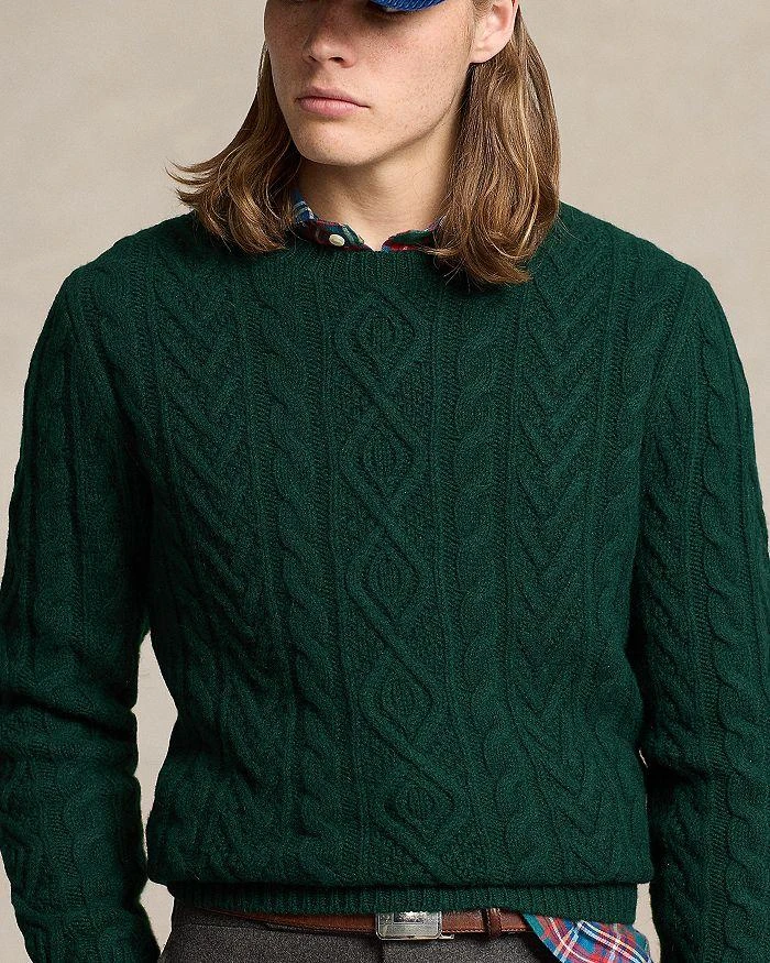 Ralph Lauren Wool Cable Knit Crewneck Sweater 5
