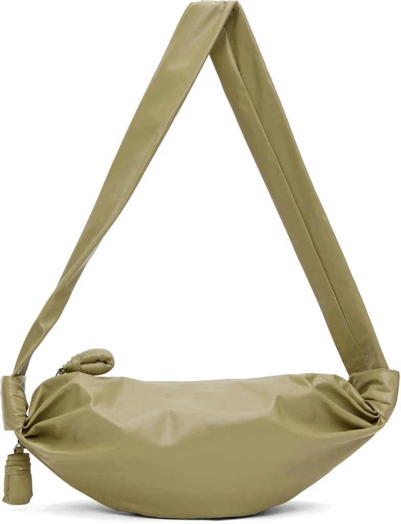 Lemaire Green Small Soft Croissant Bag 1