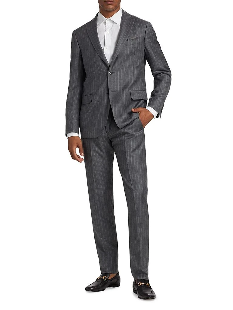Saks Fifth Avenue COLLECTION Pinstriped Wool Single-Breasted Suit 2