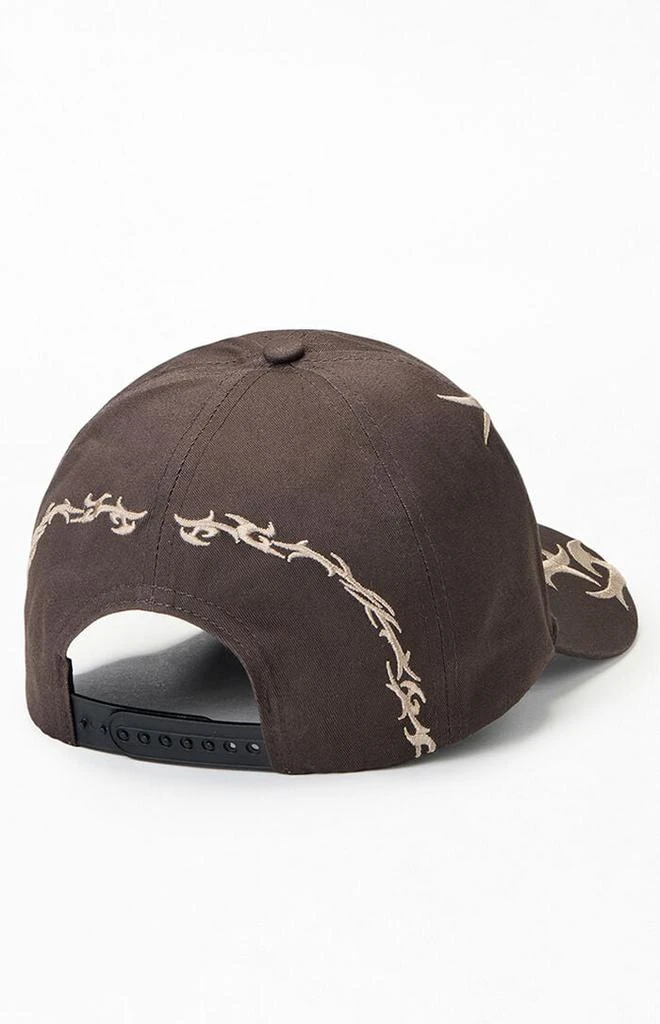 PacSun Charcoal Ascend Tribal 1 Snapback Hat 2