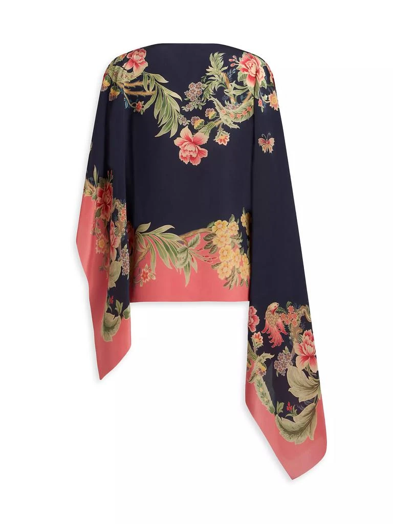 ETRO Floral Silk Poncho 2
