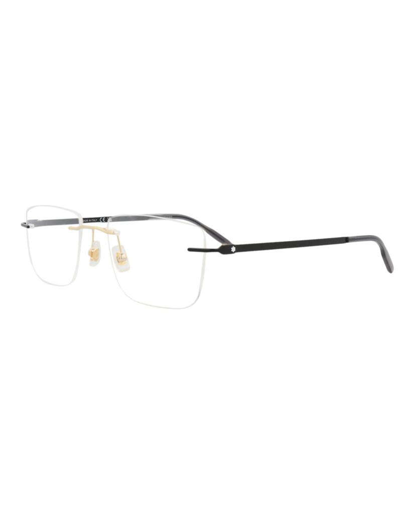 MontBlanc Square-Frame Metal Optical Frames