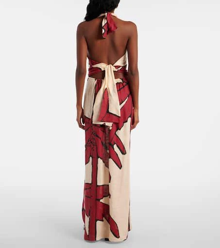 JOHANNA ORTIZ Wonders Of The Sea linen maxi dress 3