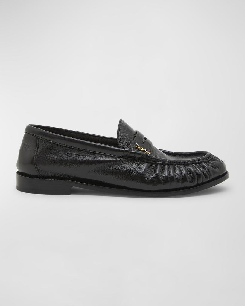 Yves Saint Laurent Le Leather YSL Penny Loafers - Shoes