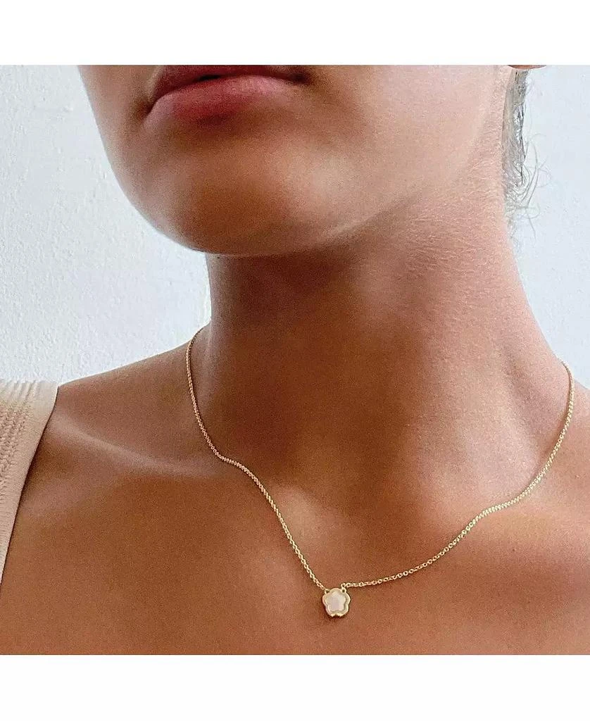 Ana Luisa Mother of Pearl Inlay Flower Pendant - Saya 7
