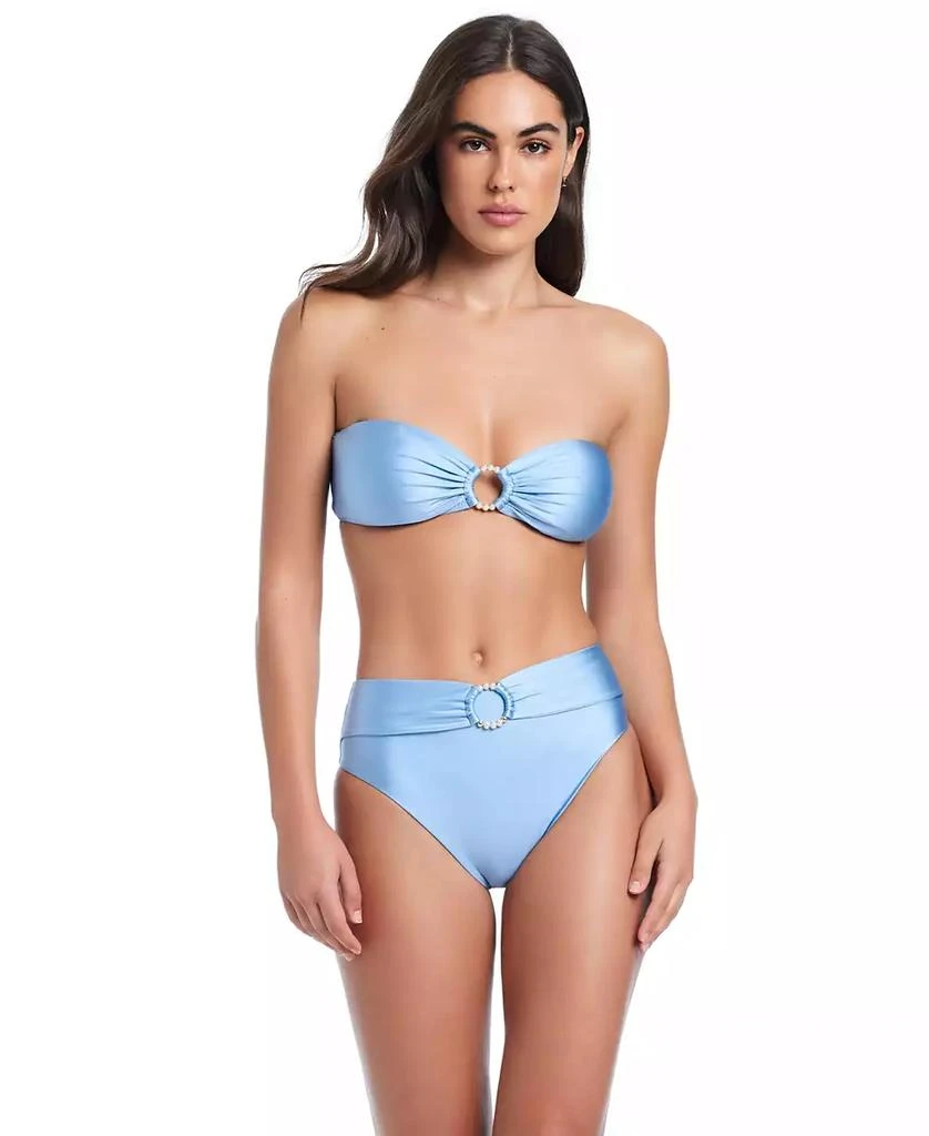 Red Carter Pearls Of Wisdom O-Ring Bandeau Top 3