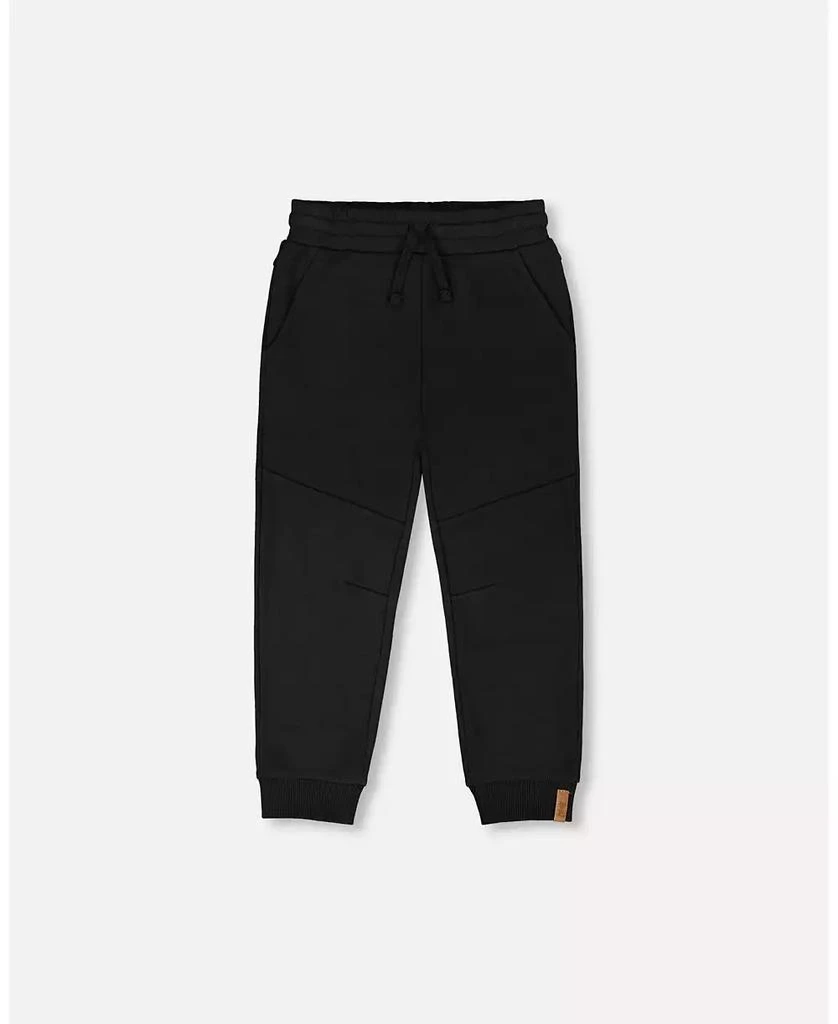 Deux par Deux Toddler Boys French Terry Sweatpants with Cross Seams