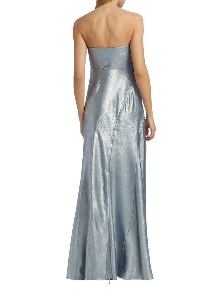 LOVESHACKFANCY Loveshackfancy - Elmina Bow-embellished Strapless Dress 2