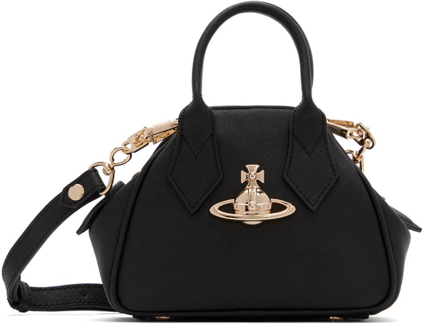 Vivienne Westwood Black Mini Yasmine Bag - Tote Bags