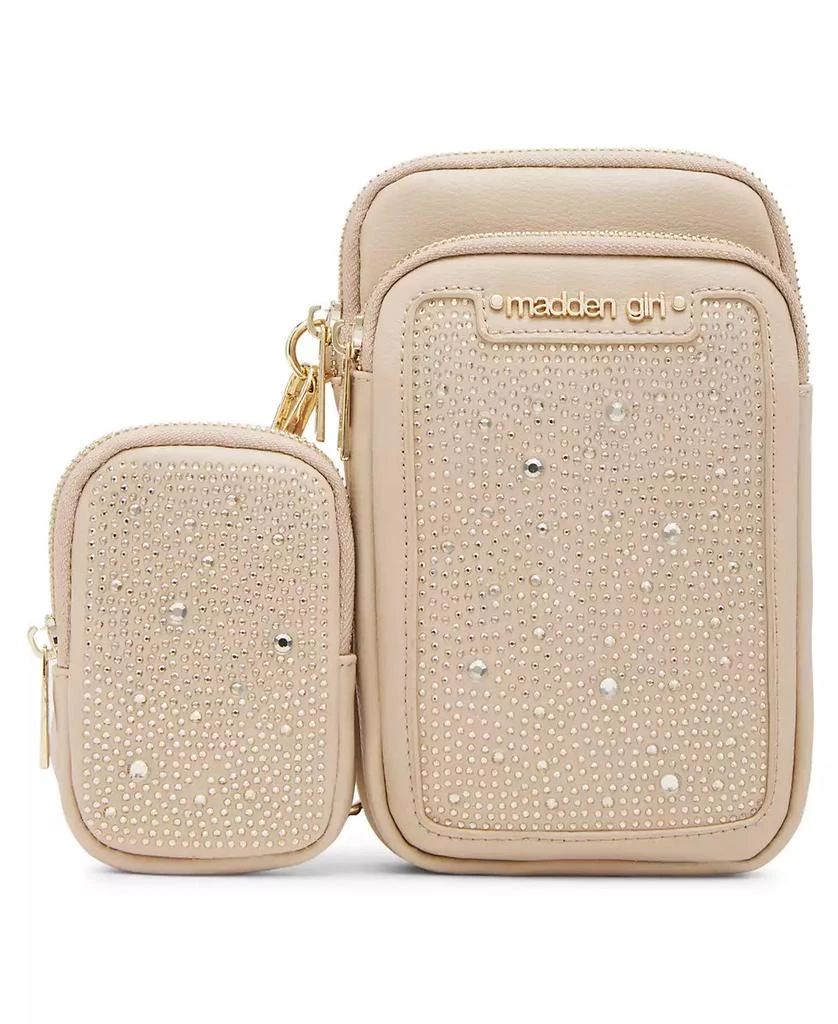 Madden Girl Addier North/South Rhinestones Crossbody Bag 1