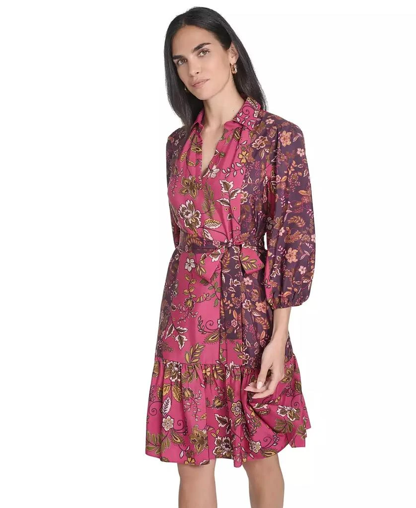 Jessica Howard Women's Short Shirt Tiered Skirt Dress 3