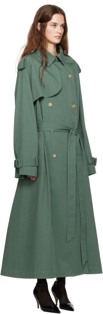 The Row Green Domeka Trench Coat 2