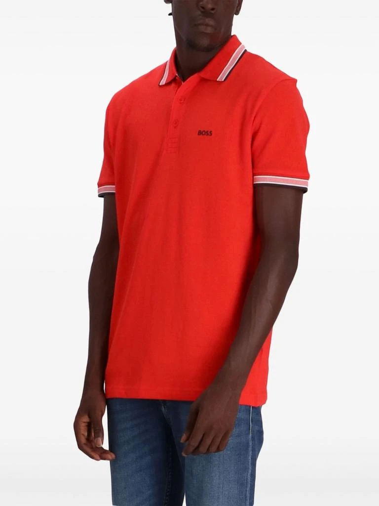 Hugo Boss Men's Paddy Pique Cotton Polo, Red 2