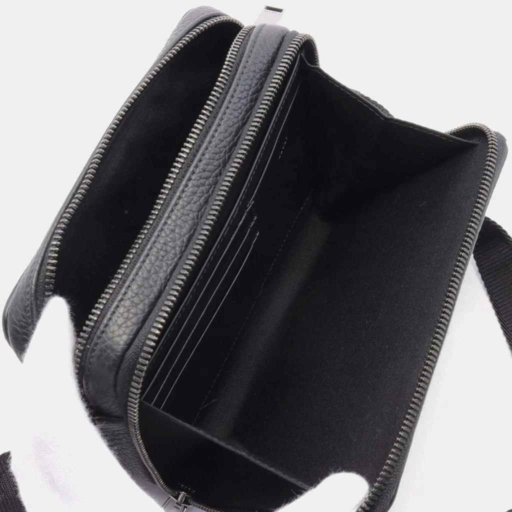 Dior Dior Black Debossed Leather Shoulder Bag  3