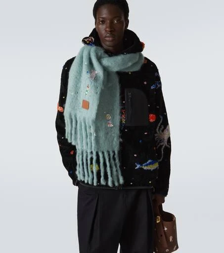 Loewe x Suna Fujita Squid mohair-blend scarf 3
