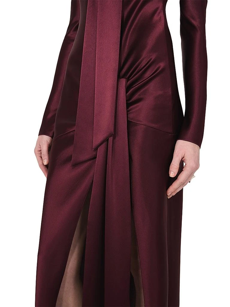 Galvan Emilie Tie-Front Maxi-Dress 4