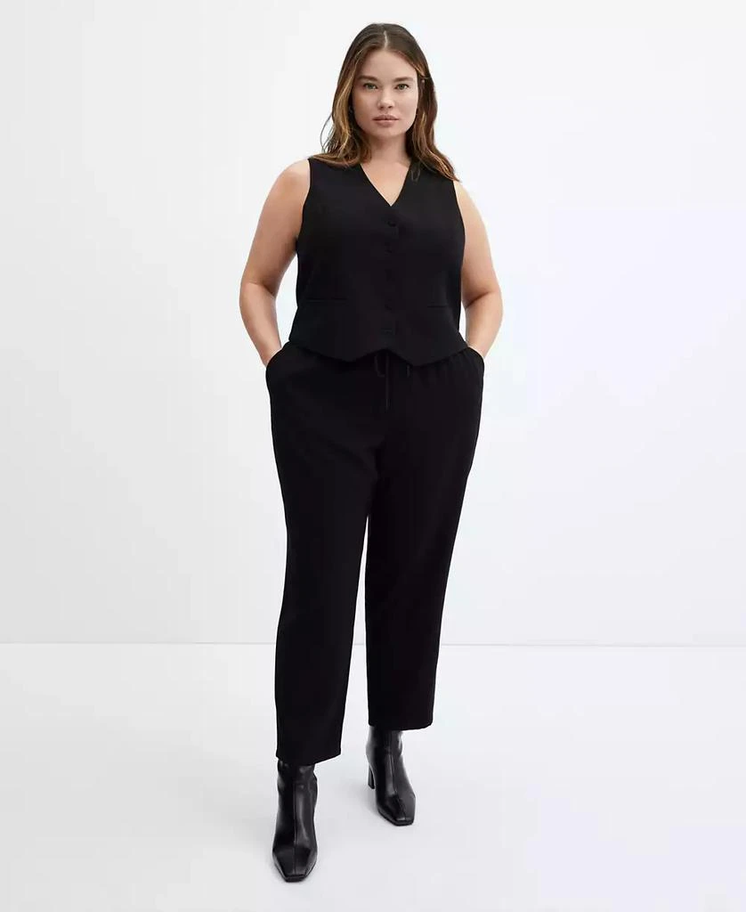 Mango Women's Drawstring Jogger Trousers 17