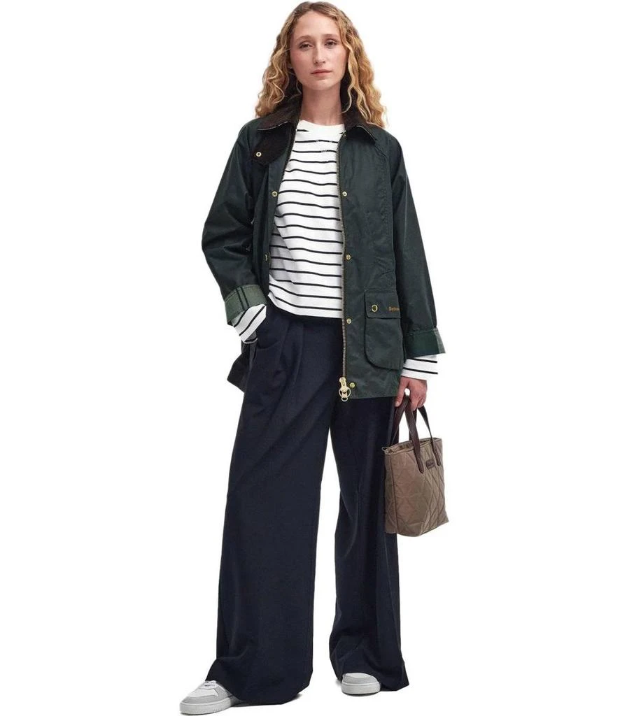 Barbour Barbour Beadnell Wax Sage Green Jacket 2