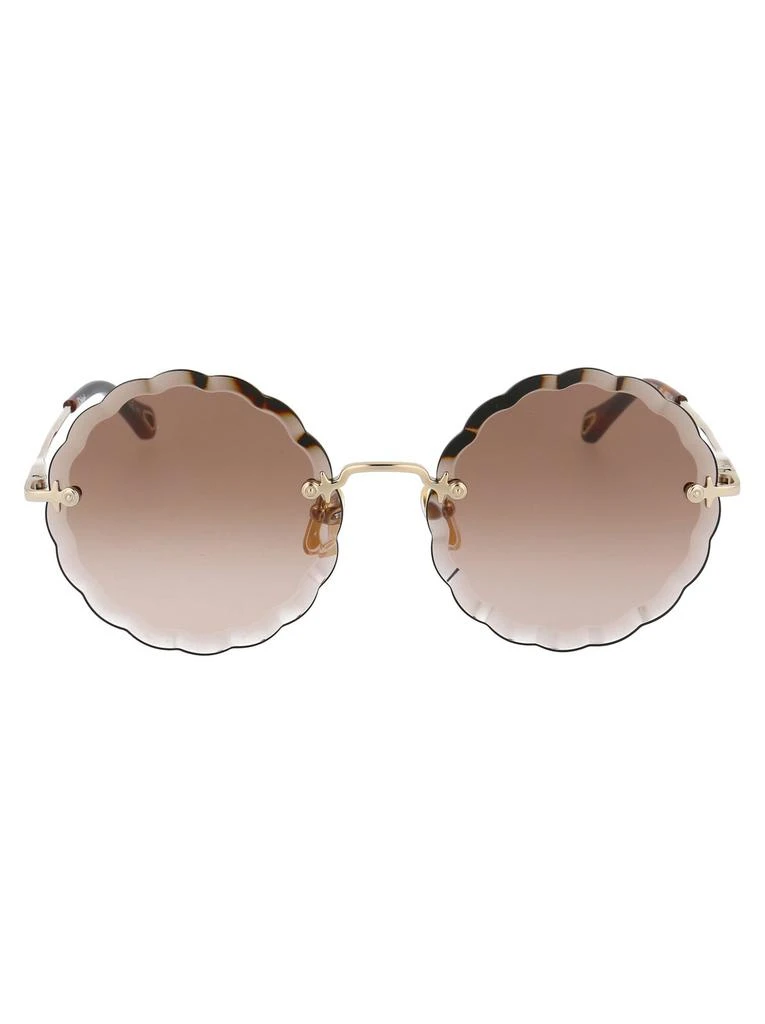Chloé Chloé Eyewear Round Scalloped Frame Sunglasses 1