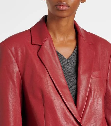 Brunello Cucinelli Leather Blazer 4