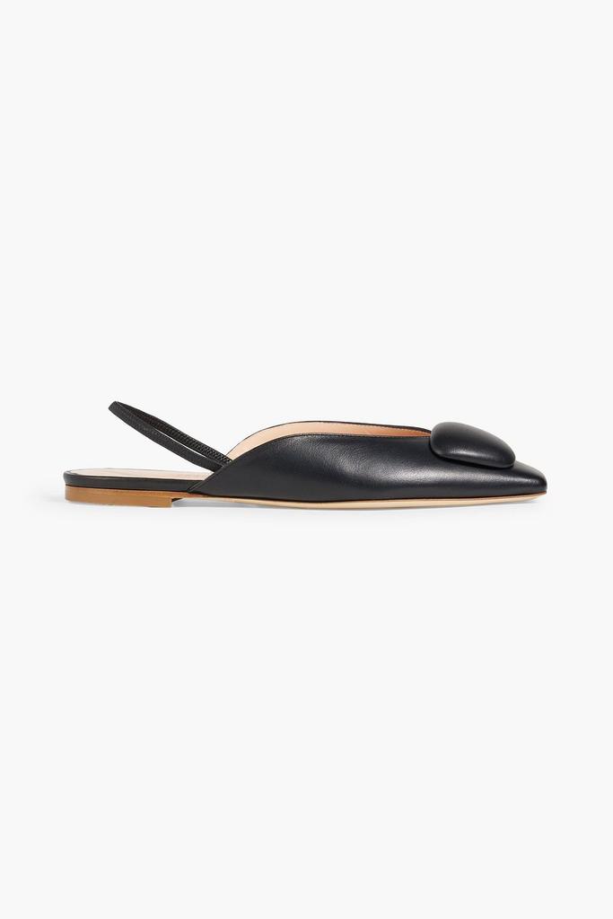 Rupert Sanderson Ios embellished leather slingback flats