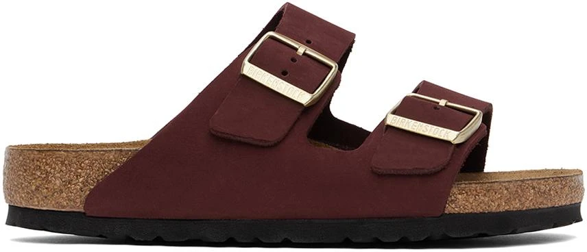Birkenstock Burgundy Regular Arizona Soft Footbed Sandals 1